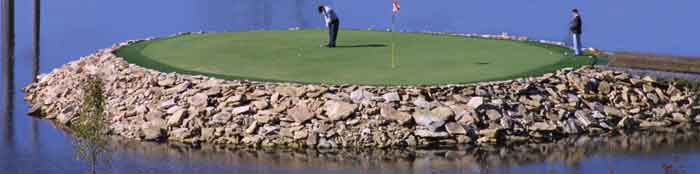 The Island Green on the 4th Hole